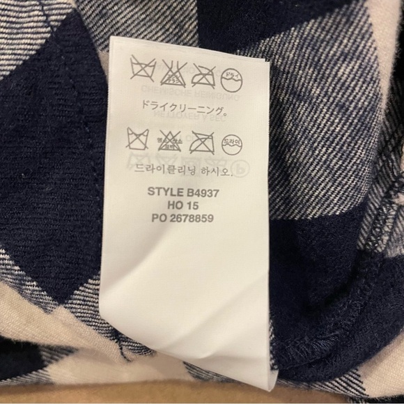 J. Crew Women’s Buffalo Check Half Zip Shirt Jacket Cotton/Wool Blend Size Small - Picture 12 of 13